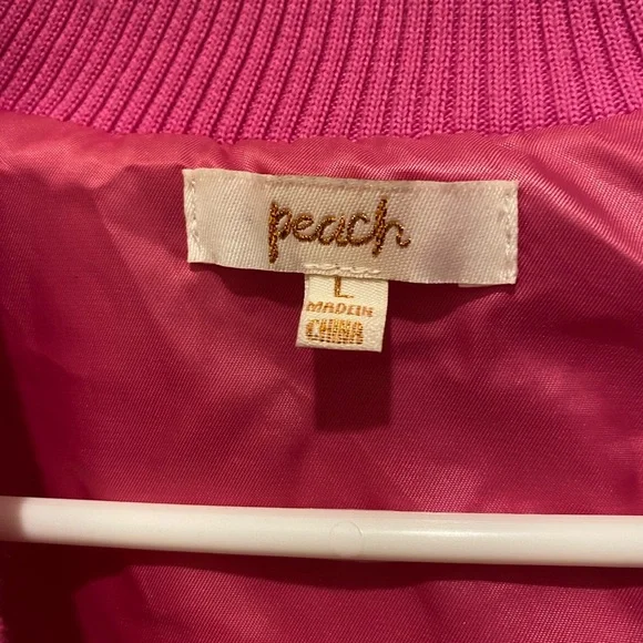 Pink Plush Teddy Jacket Cropped Zip-Up - Picture 3 of 5